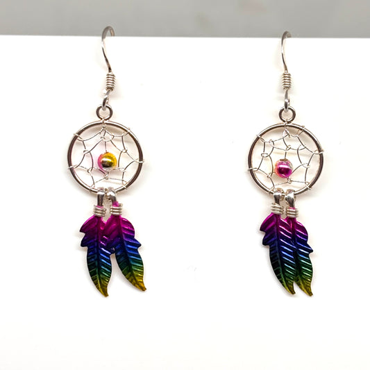 Dreamcatcher Rainbow Earrings from Pixi Daisy