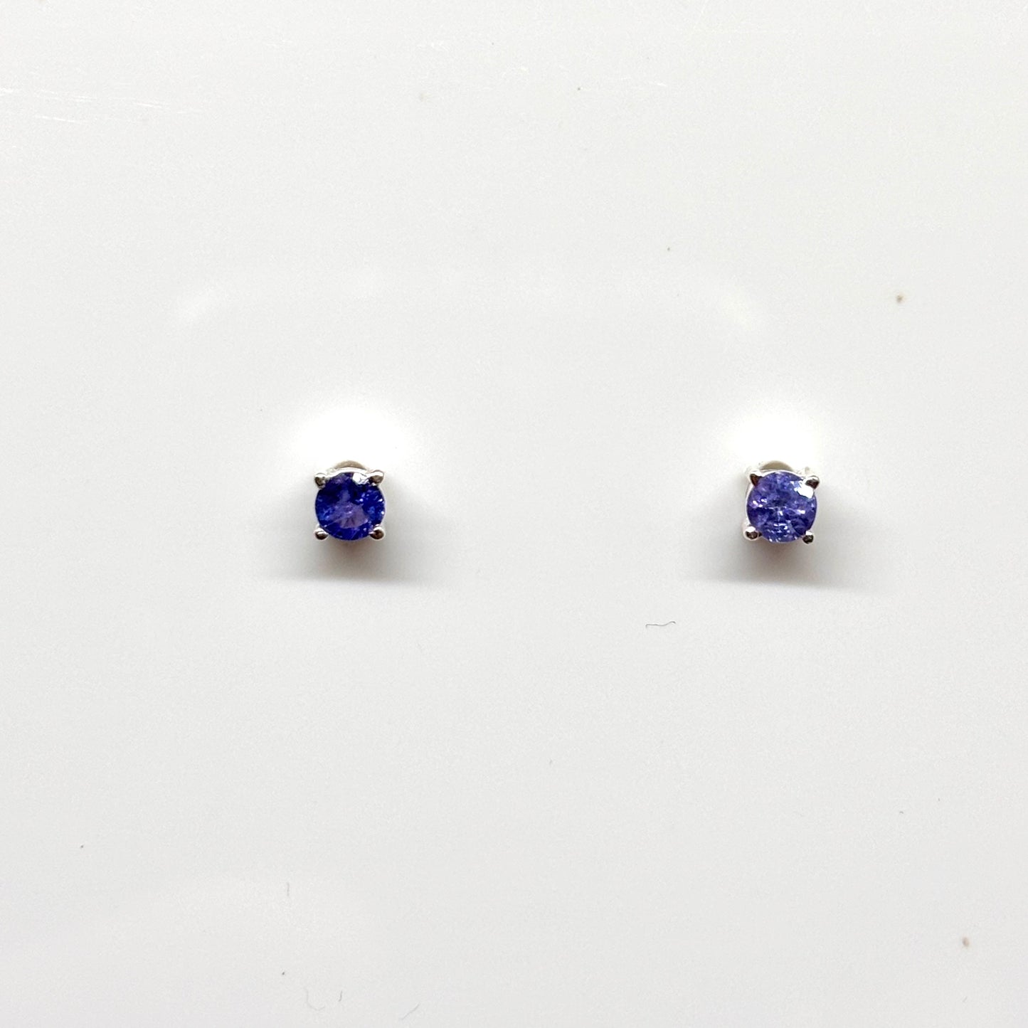 Pair of tanzanite stud earrings from Pixi Daisy