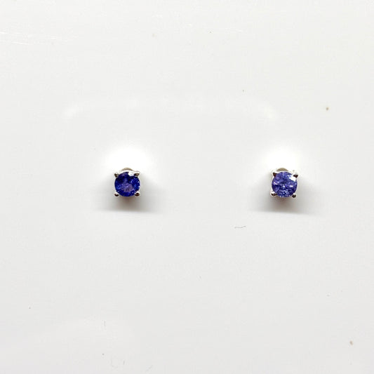 Pair of tanzanite stud earrings from Pixi Daisy