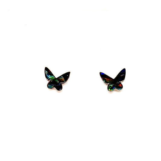 Butterfly ear studs with Paua shell from Pixi Daisy