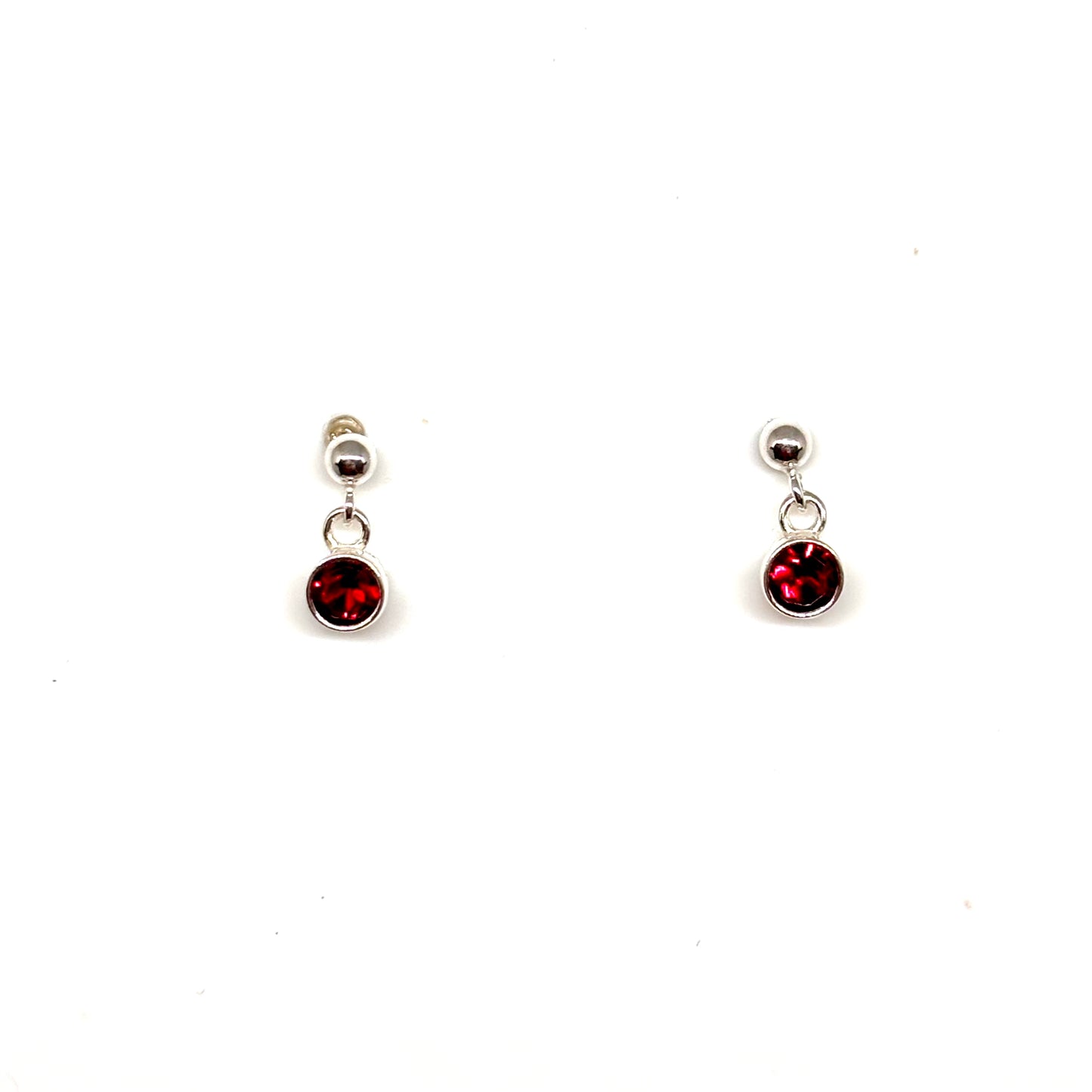 Birthstone Crystal Dangly Earrings