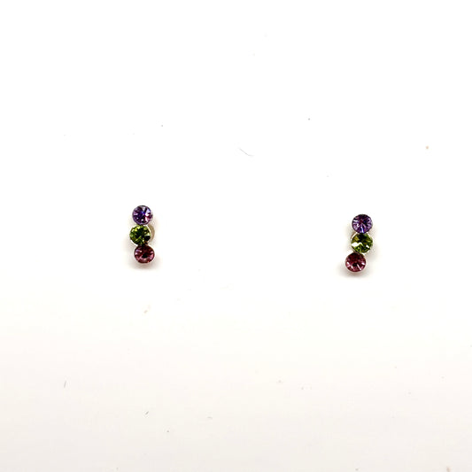 Pair of multicolored gemstone earrings from Pixi Daisy
