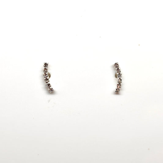 Sparkly curved ear studs from Pixi Daisy