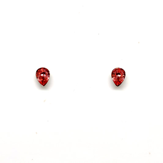 Rose crystal ear studs from Pixi Daisy