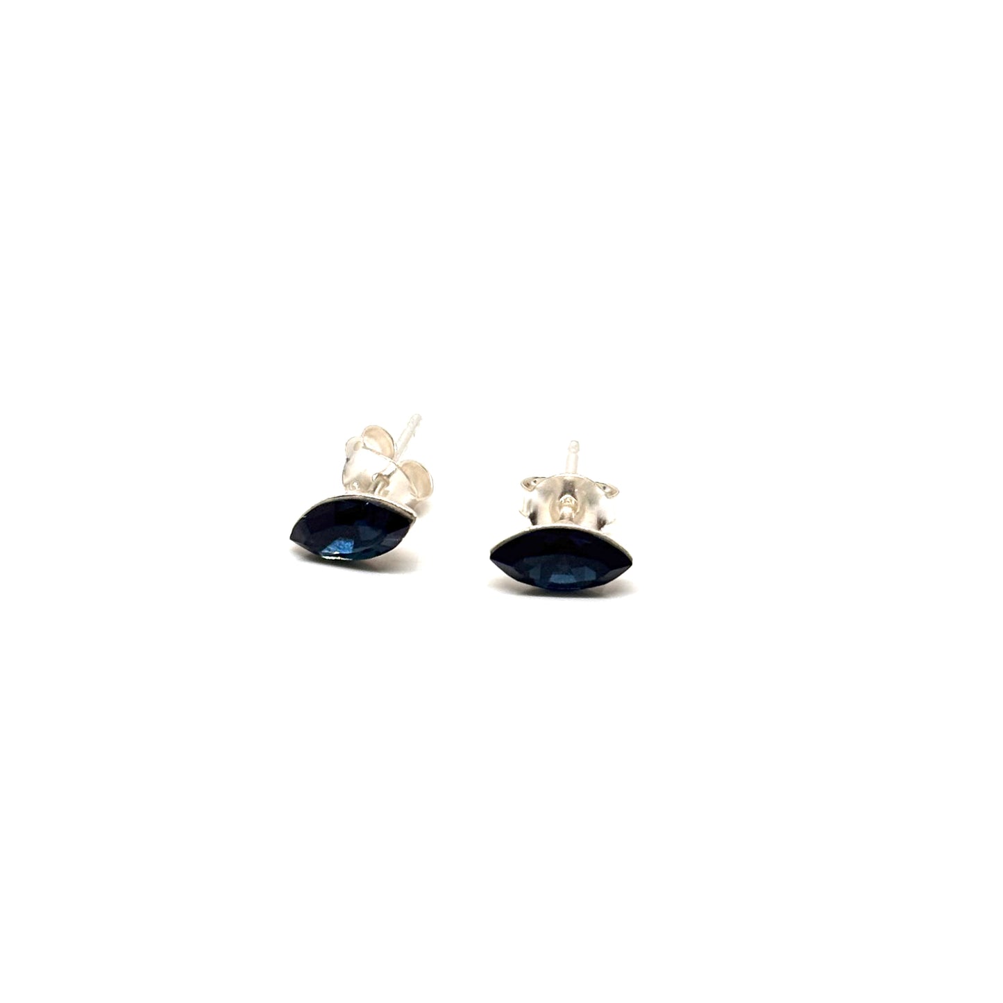 Dark Blue Crystal ear studs from Pixi Daisy