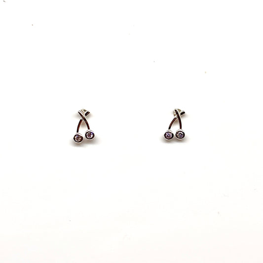 Cherry ear studs from Pixi Daisy