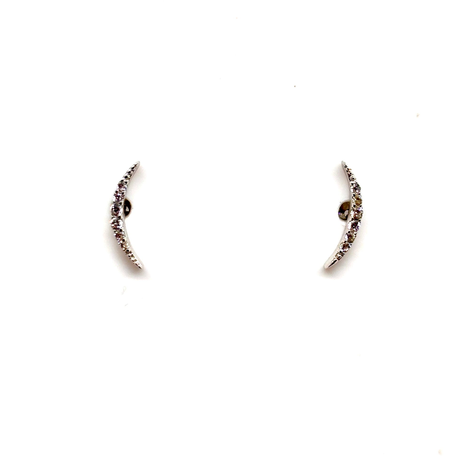Curved crystal ear studs from Pixi Daisy