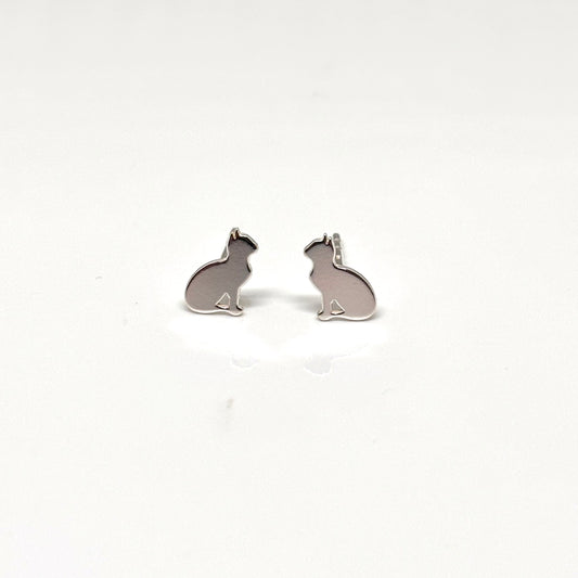 Silver car ear studs from Pixi Daisy