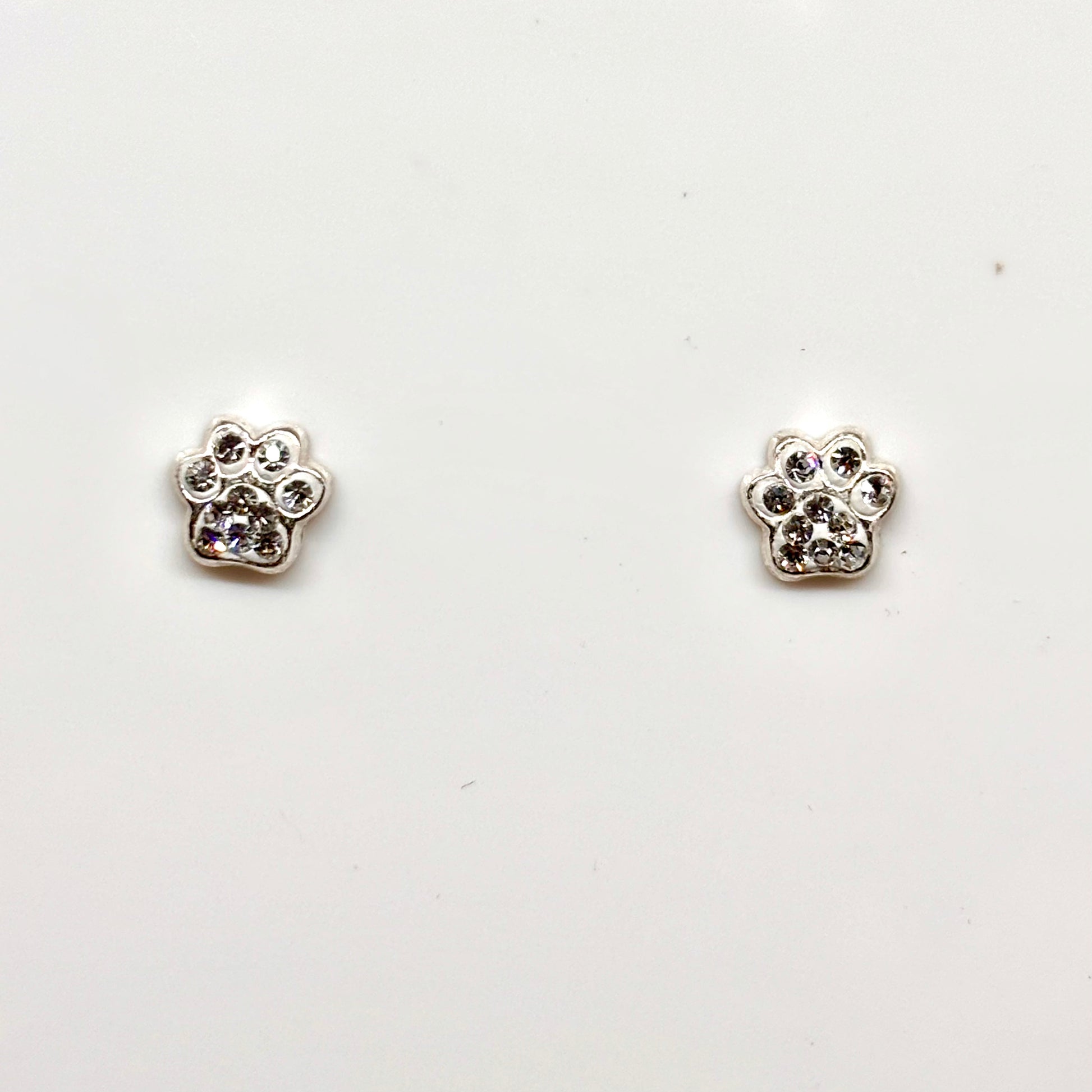Animal Paw ear studs with crystals from Pixi Daisy