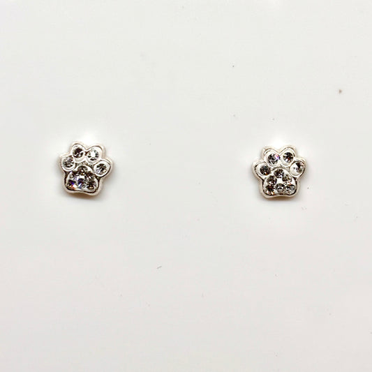 Animal Paw ear studs with crystals from Pixi Daisy
