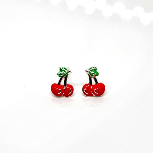 Cherry ear studs from Pixi Daisy