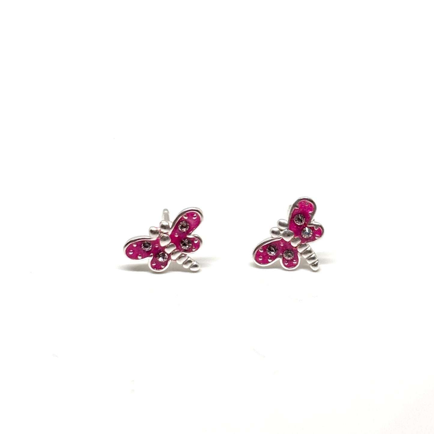 Pink dragonfly earrings from Pixi Daisy