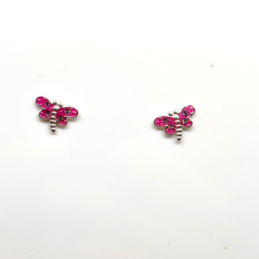 Pink dragonfly earrings from Pixi Daisy