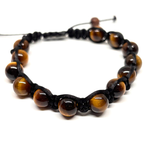 Tiger eye macrame bracelet from Pixi Daisy