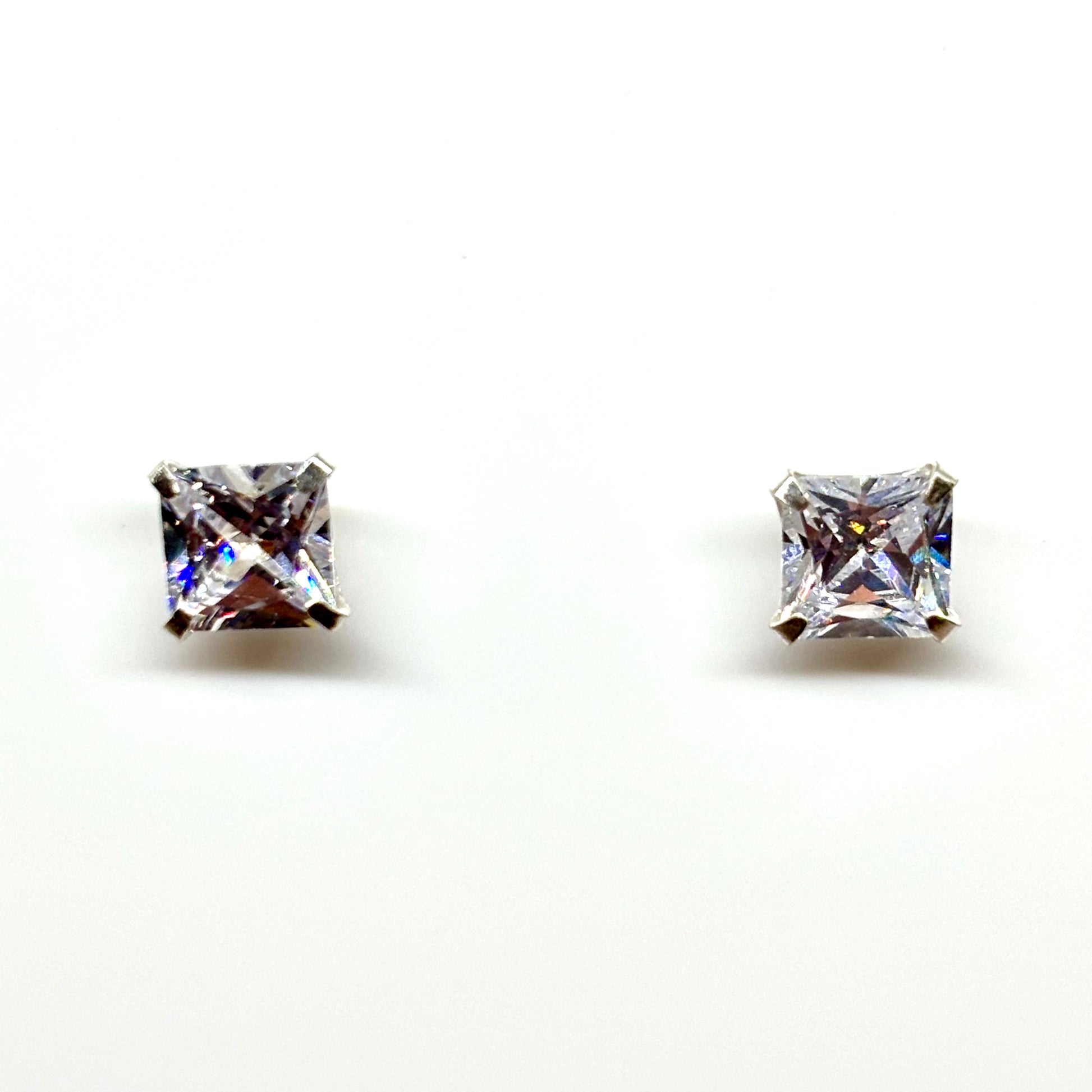 Square crystal ear studs from Pixi Daisy