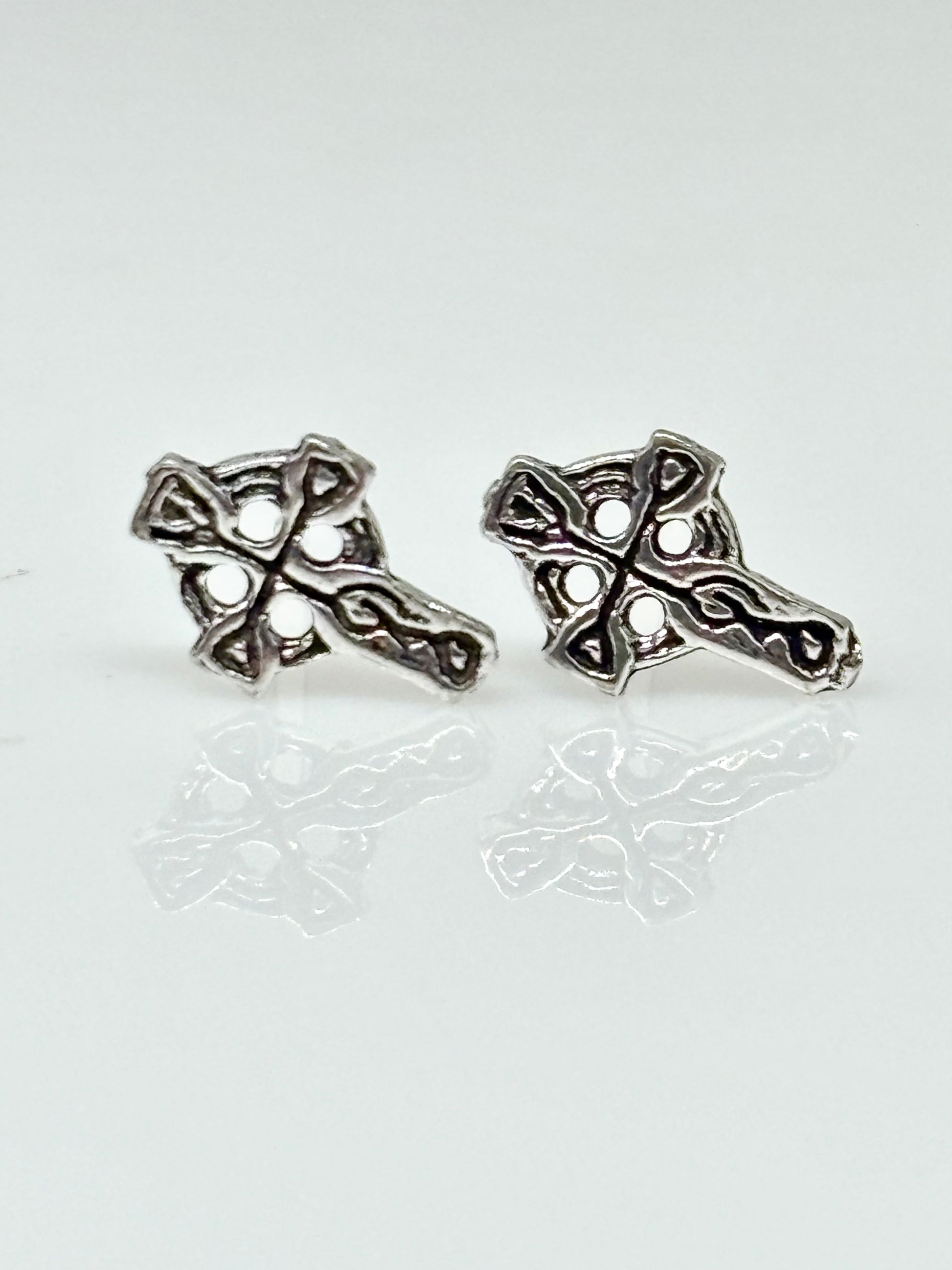 Celtic Cross Ear Studs from Pixi Daisy