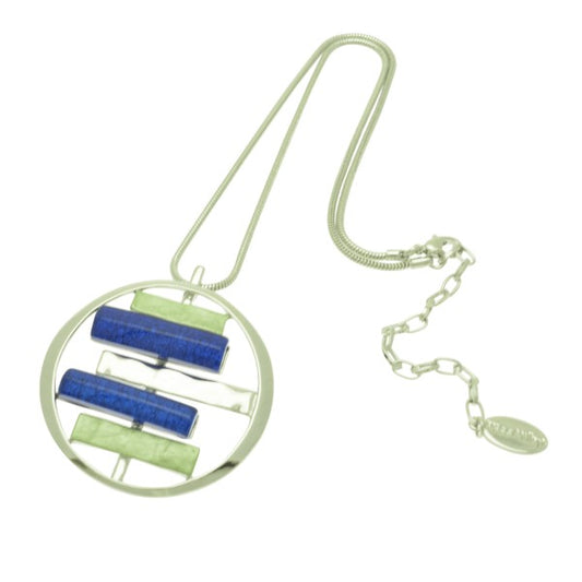 Miss Milly blue & green banded necklace from Pixi daisy