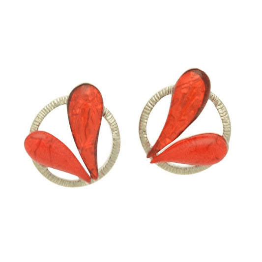 Miss Milly Red Duo Heart earrings from Pixi Daisy