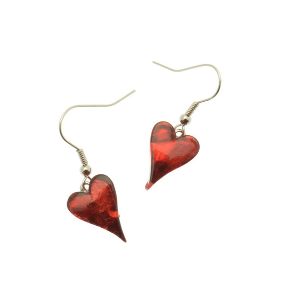 Miss Milly Red Heart Earrings from Pixi Daisy