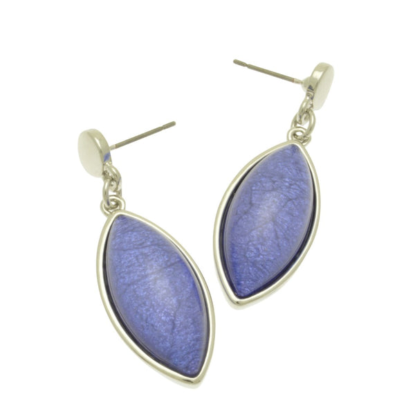 Miss Milly Blue Marble Resin Droplet Earrings from Pixi Daisy