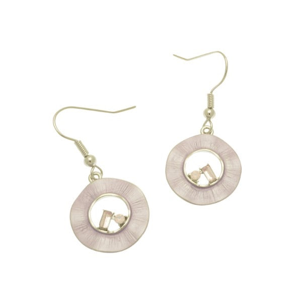 Miss Milly Light Purple Crystal Hoop earrings from Pixi Daisy