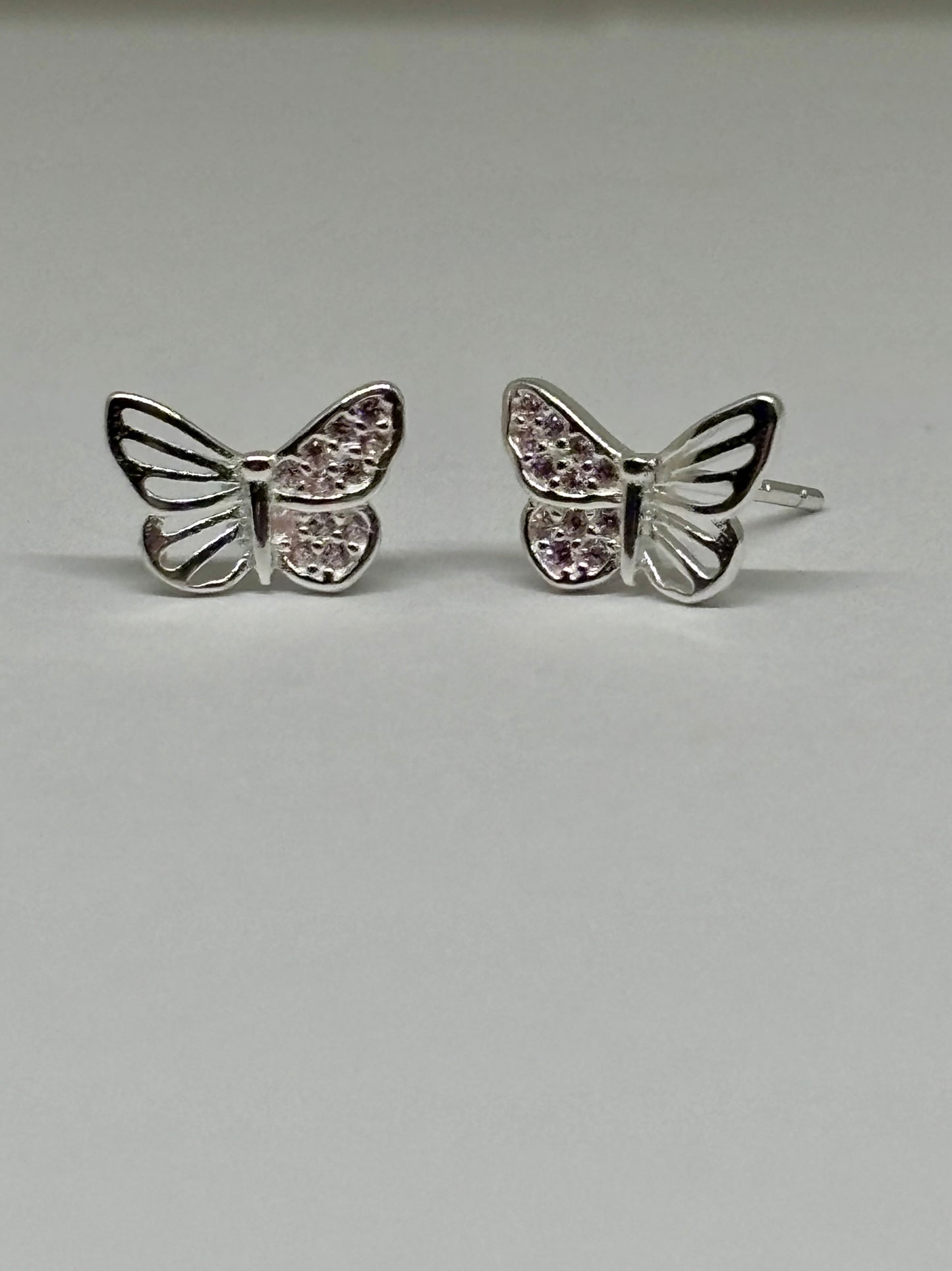 Butterfly sterling silver stud earrings from Pixi Daisy