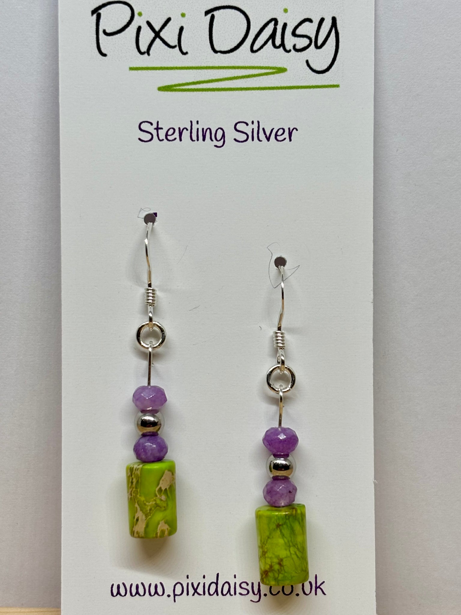 Jasper & Jade dangly earrings from Pixi Daisy