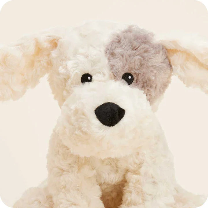 Curly Patch Dog Warmie from Pixi Daisy