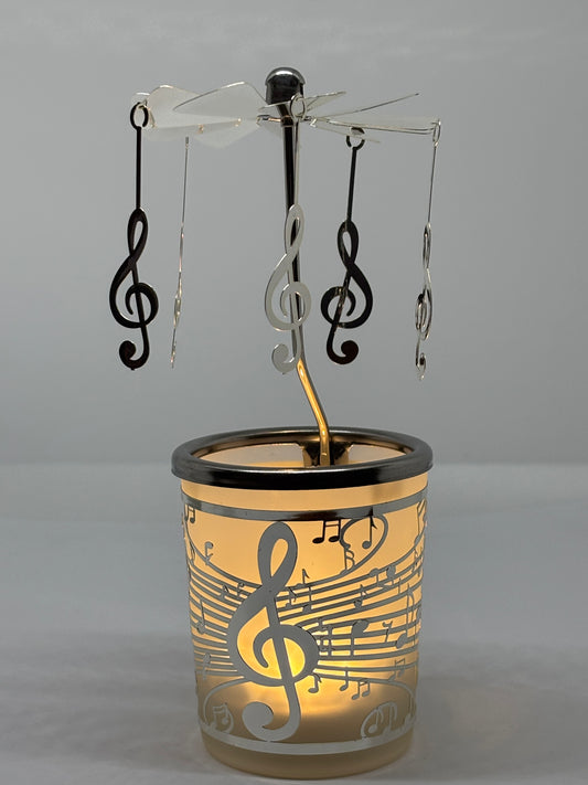 Musical Notes Tea Light Carousel from Pixi Daisy