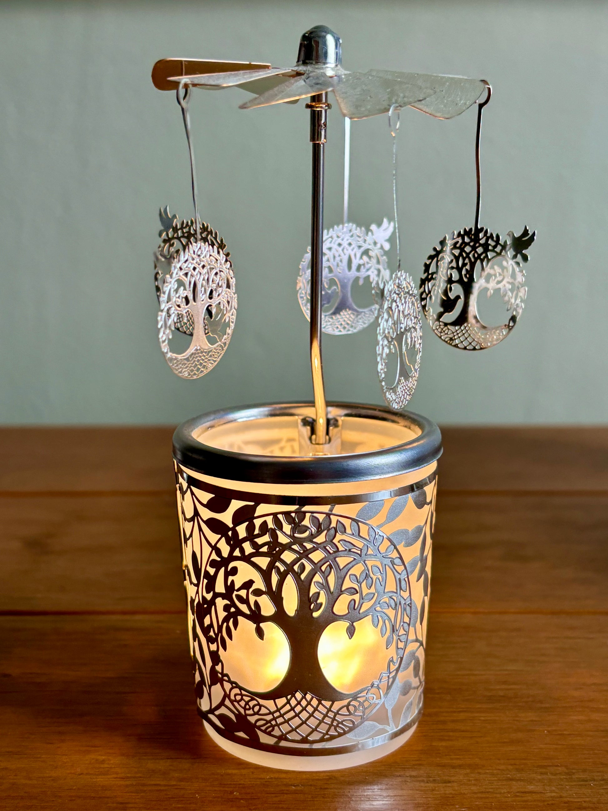 Tree of Life Carousel Tea Light Holder from Pixi Daisy