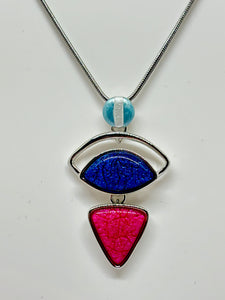 MIss Milly Pink & Blue Symbology Necklace from Pixi Daisy