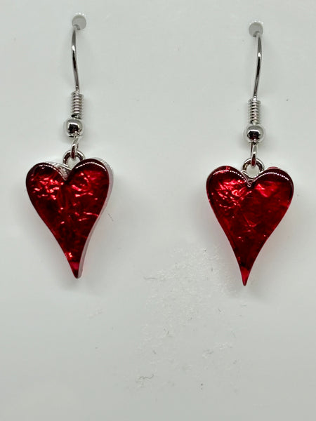 Miss Milly Red Heart Earrings from Pixi Daisy