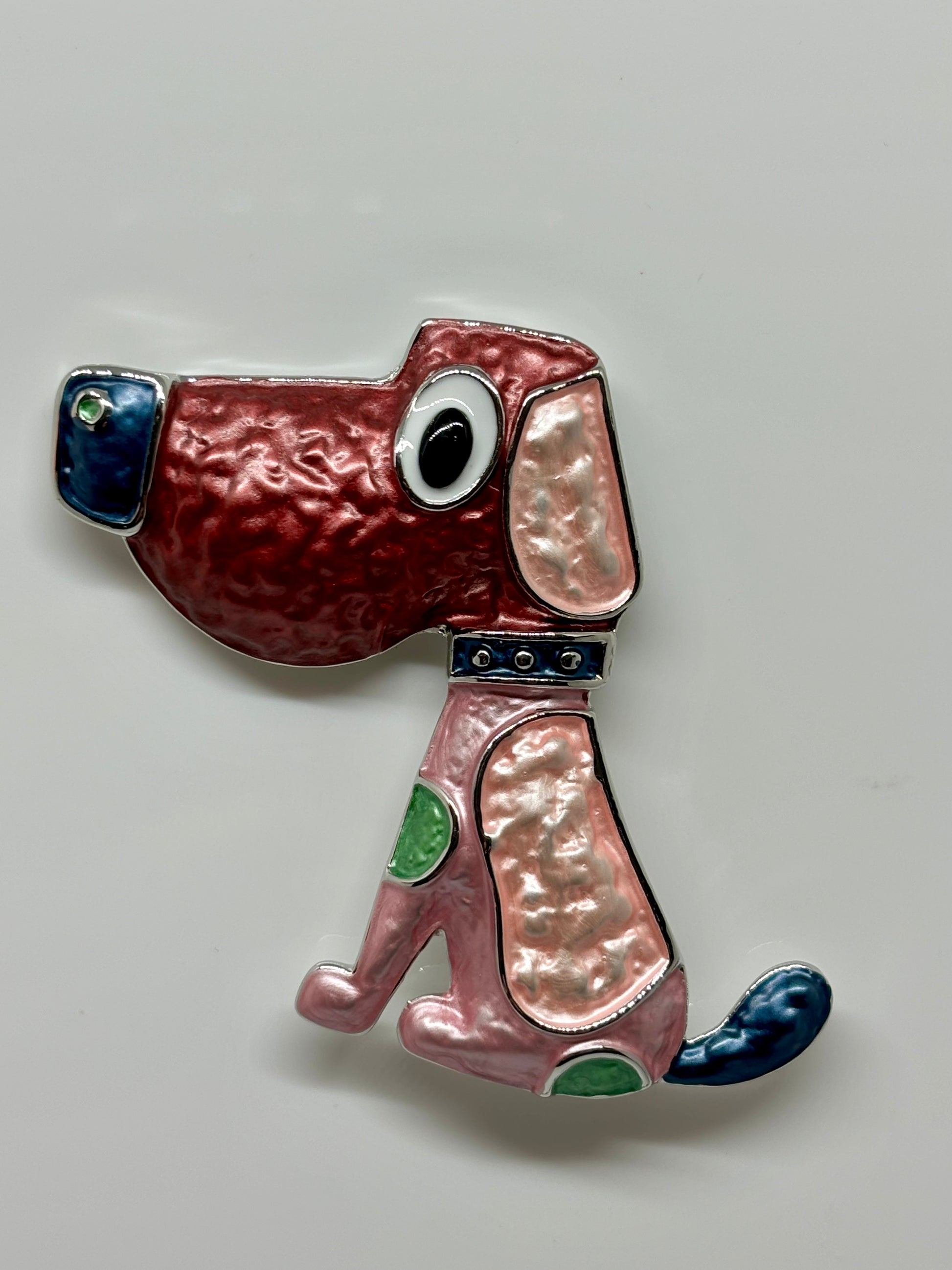 Miss Milly Red Dog Magnetic Brooch from Pixi Daisy