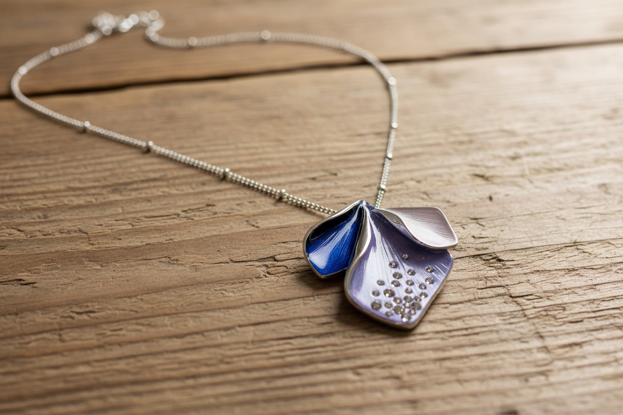 Miss Milly Purple Iris Necklace from Pixi Daisy