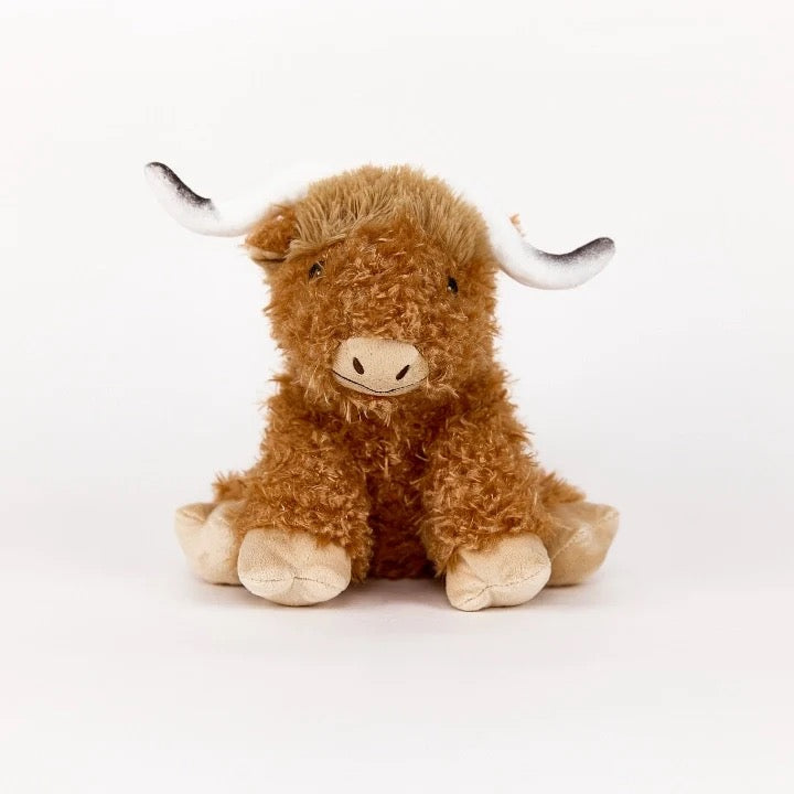 Curly Highland Cow Warmie from Pixi Daisy