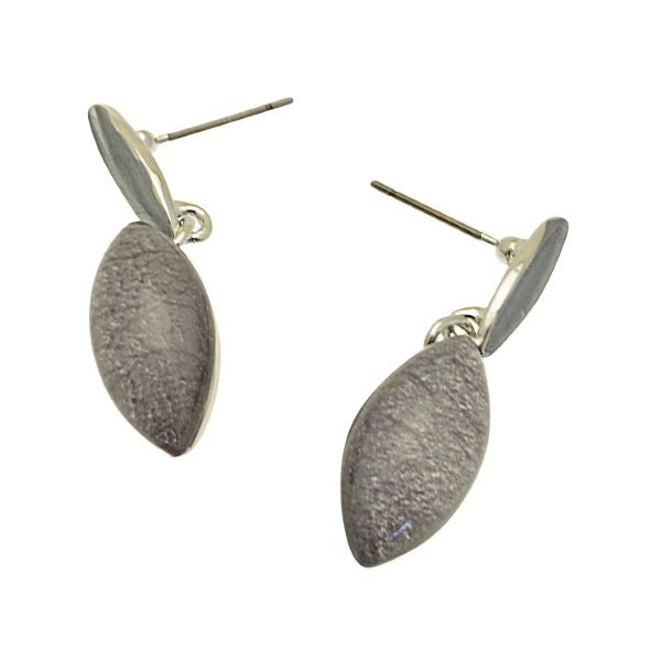 Miss Milly Grey Ellipse Earrings from Pixi Daisy