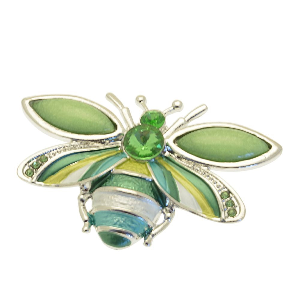 Miss Milly Green Bee Magnetic Brooch from Pixi Daisy
