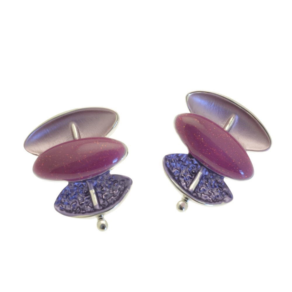 Miss Milly Purple & Lilac earrings from Pixi Daisy