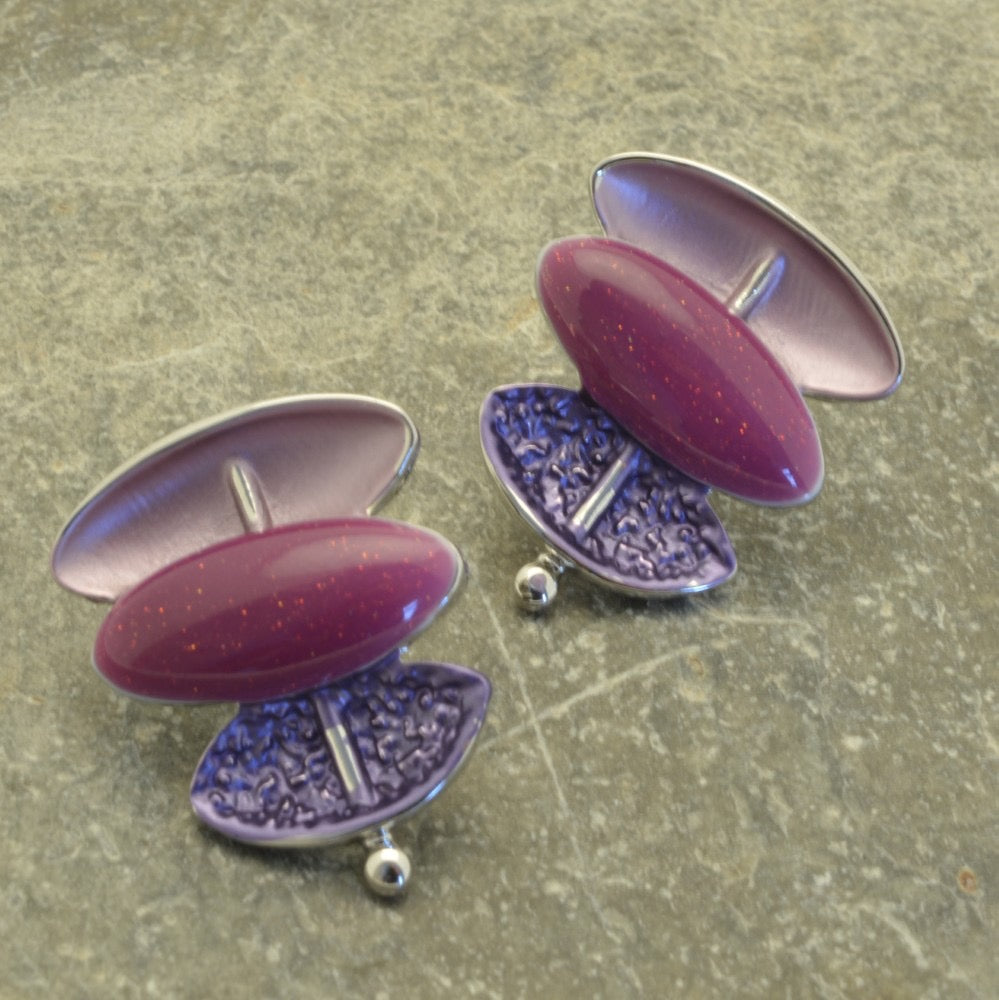 Miss Milly Purple & Lilac earrings from Pixi Daisy