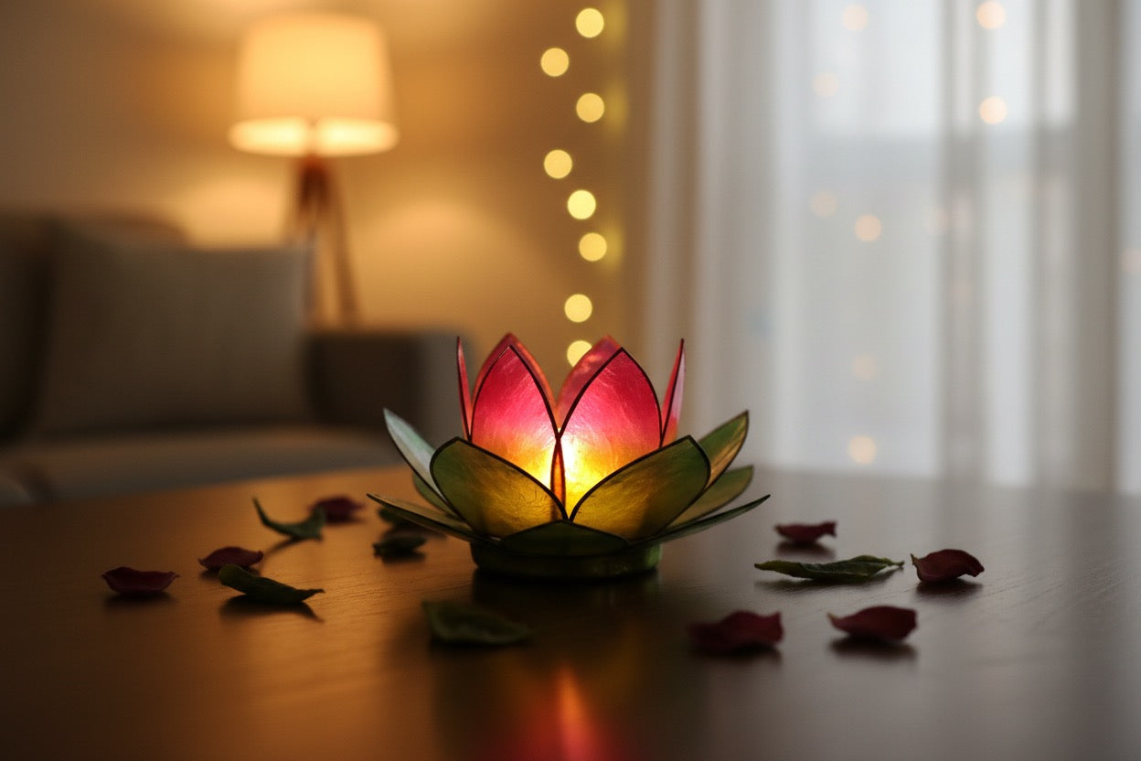 Lotus flower tea light holder from Pixi daisy