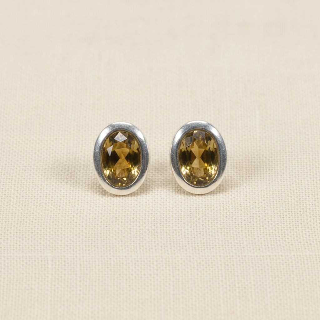 Brown Tourmaline Stud Earrings from pixi daisy