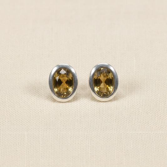 Brown Tourmaline Stud Earrings from pixi daisy