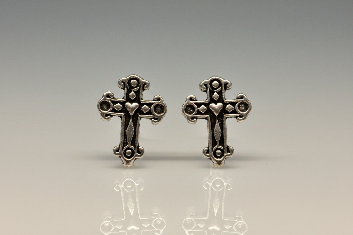 Celtic Cross Ear Studs from Pixi Daisy