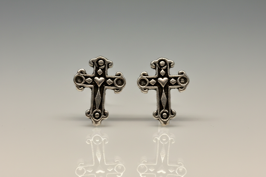 Celtic Cross Ear Studs from Pixi Daisy