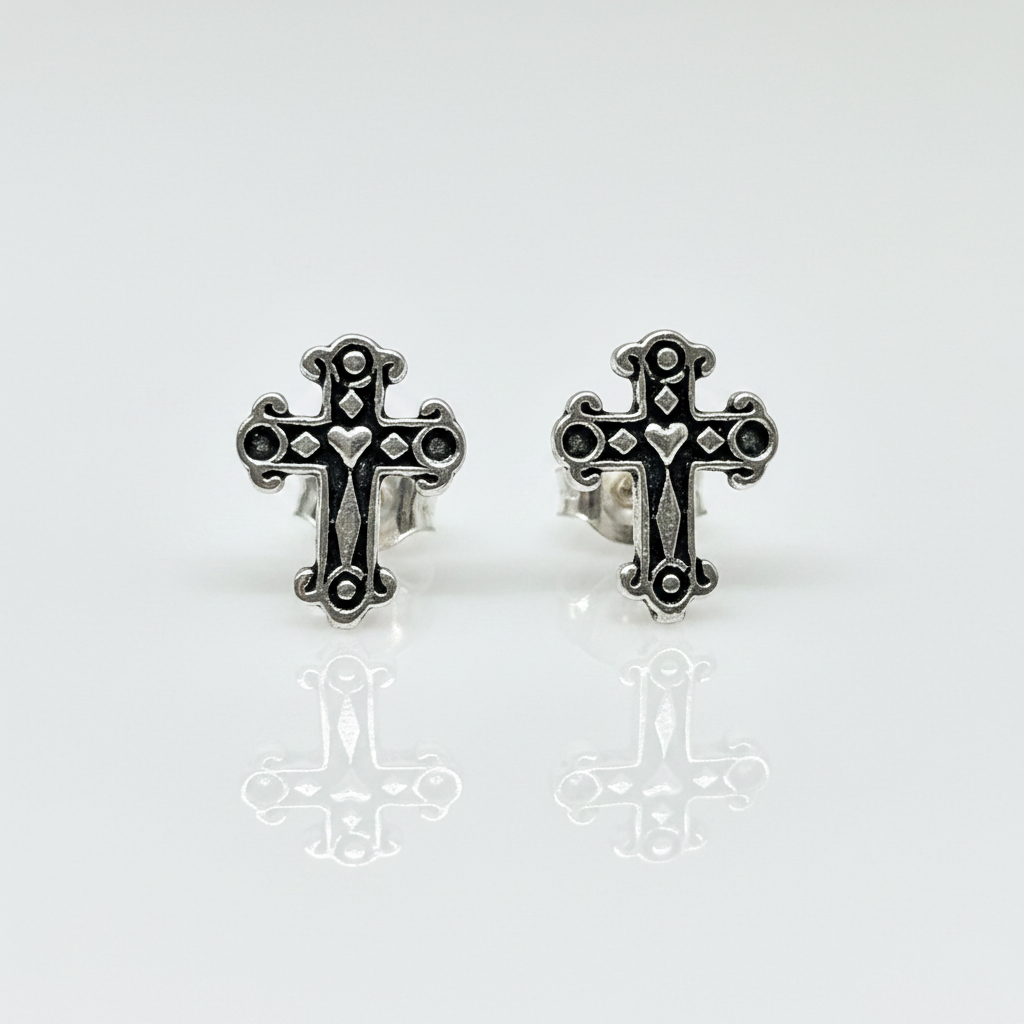 Celtic Cross Ear Studs from Pixi Daisy