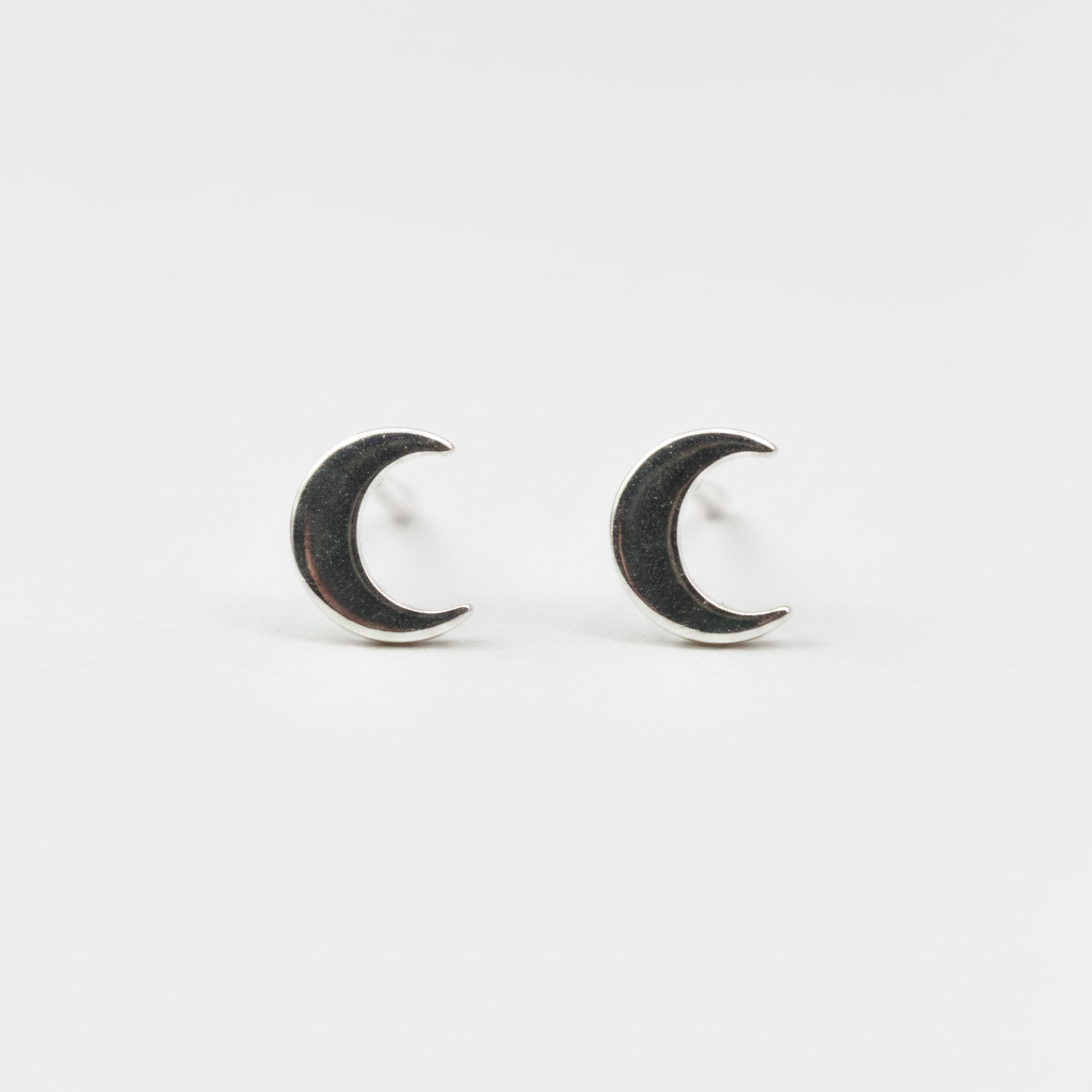 Crescent Moon Ear Studs from Pixi Daisy