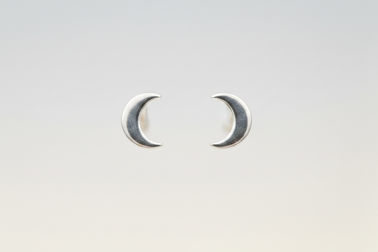 Crescent Moon Stud Earrings from Pixi Daisy