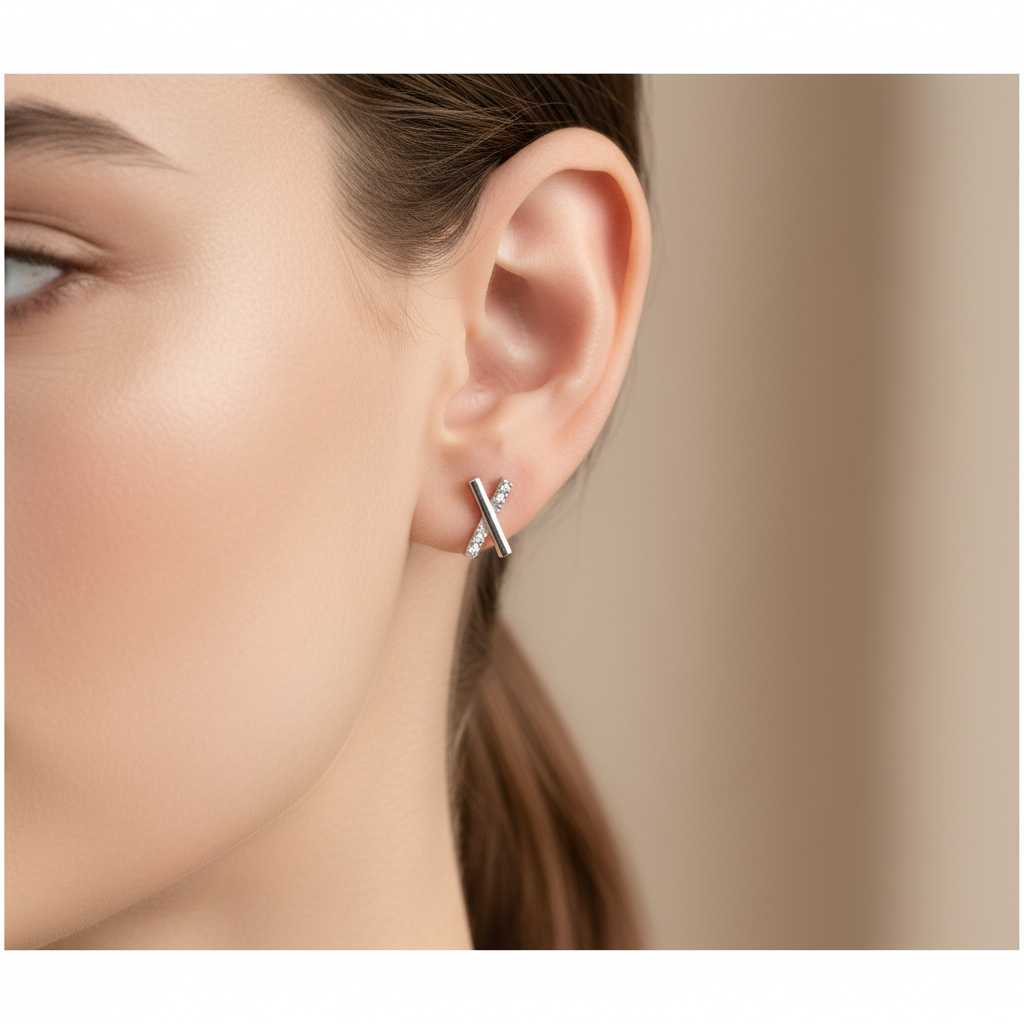 Cross Stud Earrings -from Pixi Daisy