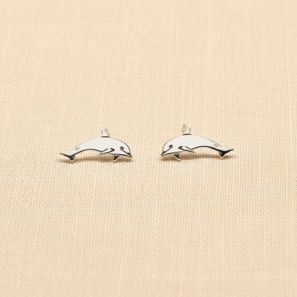 Dolphin Sterling Silver Studs from pixi daisy