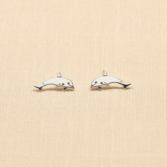 Dolphin Sterling Silver Studs from pixi daisy